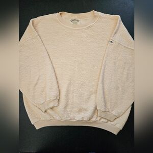 Vintage - "Santana" Made in Italy Cotton Oversize Peach Sweatshirt NWOT Size S